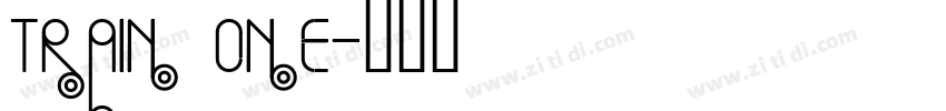 Train One字体转换